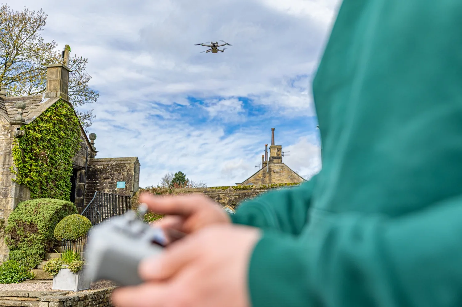 David from Halizona flying the drone on a client shoot